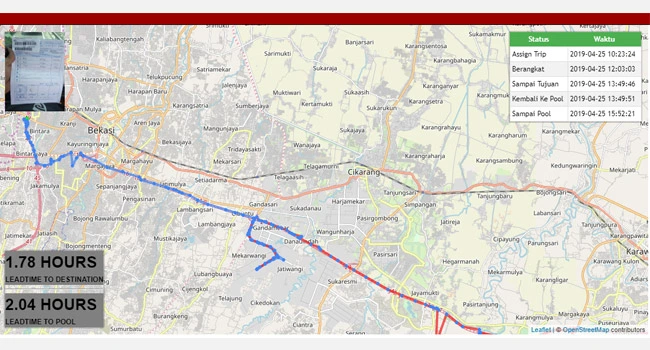 Map Tracking Dashboard